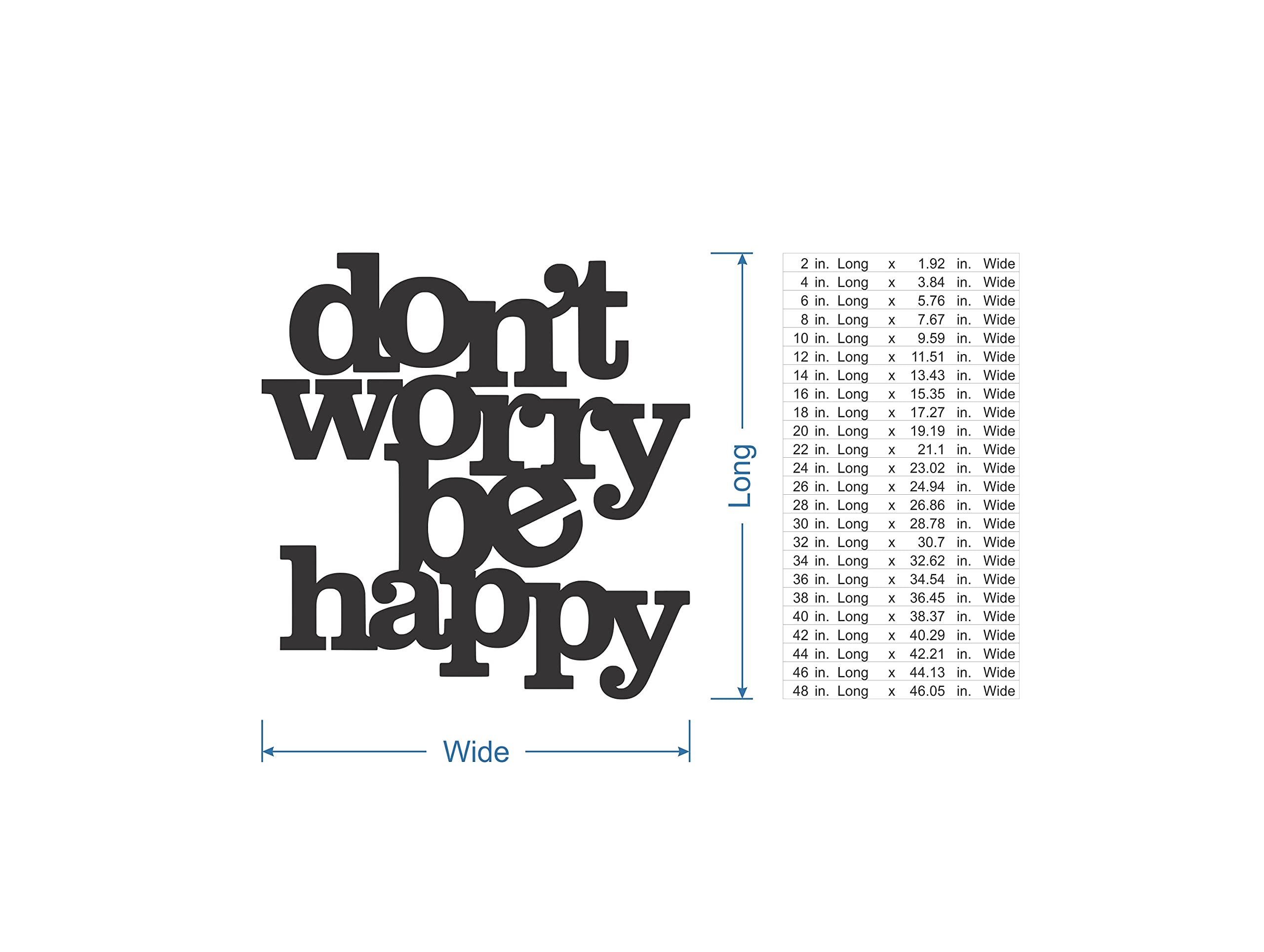 Amazon.com: Jess and Jessica Don't Worry Be Happy Wooden Sign 8